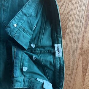 ROLLA'S Womens Green Wide Leg High Rise Jeans